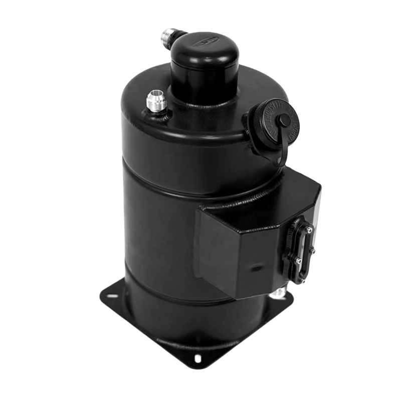 Dry sump tank with de-gas and integral breather tank